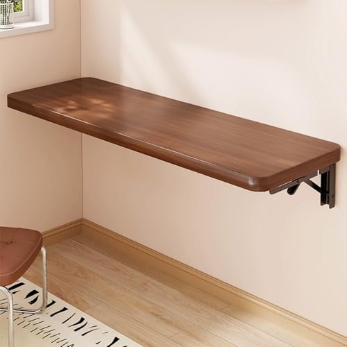 Bureau mural pliable bois invisible pour petits espaces et télétravail - 2