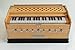 Harmonium by Maharaja Musicals, In USA, 9 Stops, 3 1/2 Octave, Double Reed, Coupler, Natural Color, Standard, Padded Bag, A440 Tuned, Musical Instrument Indian Sangeeta (PDI-ABG)