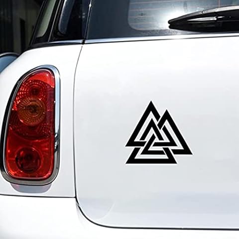 Valknut Vinyl CAR DECAL Pagan Odin Asatru Norse Viking Sticker Car Window Decor Laptop Decals for Apple MacBook Decoration Cover