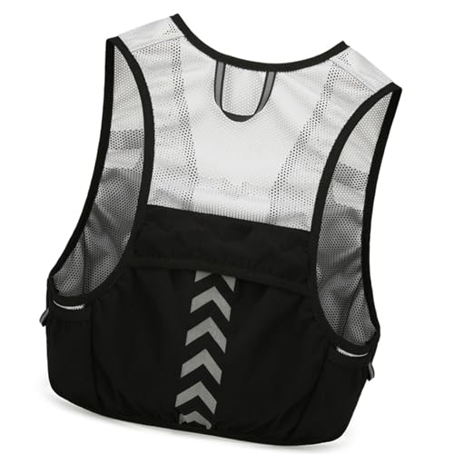 TENYELE Reflective Running Vest Water Bladder Pack With Phone Holder Adjustable Light Weight Running Backpacks For Men Women