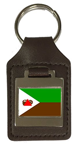 Porte-clés en cuir gravé Joao Monlevade Minas Gerais