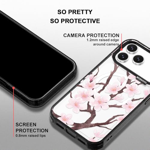 Fini les rayures avec la coque iPhone 17 Pro Max antichoc MagSafe fleur de cerisier - 4