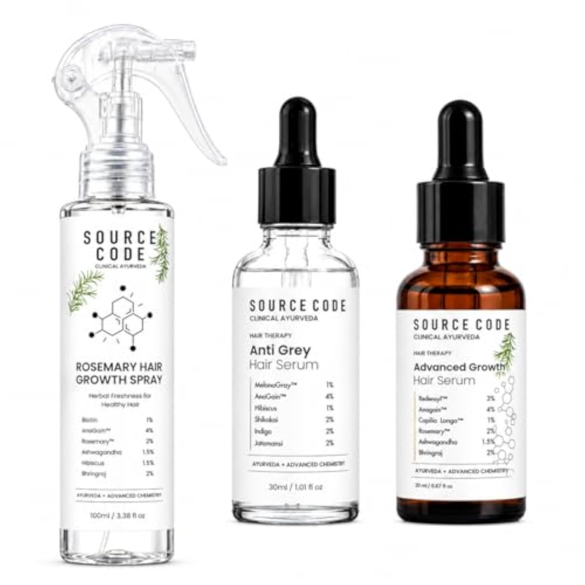 Rosemary Hair Growth Spray & Serum Set for Hair Fall