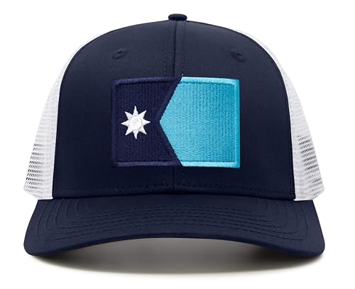 Image of International Tie State Hat for Men and Women, Adjustable Snapback Trucker Baseball Cap with Embroidered Patch