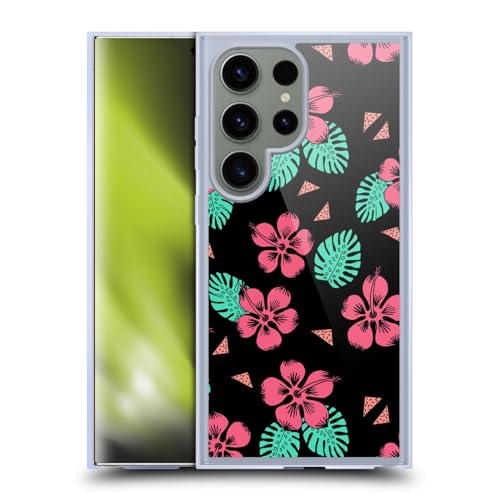 Coque Samsung S24 Ultra MagSafe antichoc avec motif fleurs tropicales