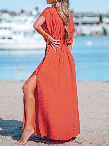 CUPSHE Women Bathing Suit Cover Up Swimsuit Crochet Cover-Up Swimwear Beach Dress Vacation Outfits3