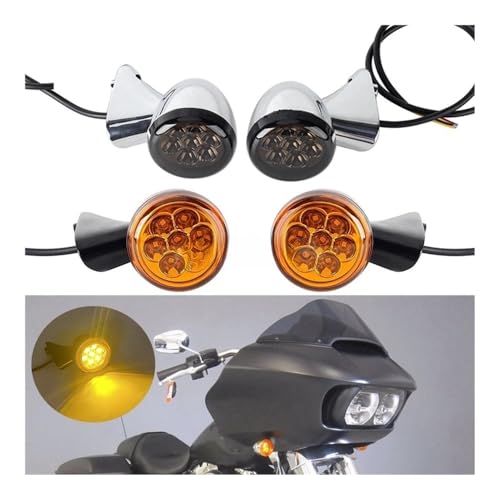 Clignotant à LED pour moto avec feu clignotant orange pour customisation