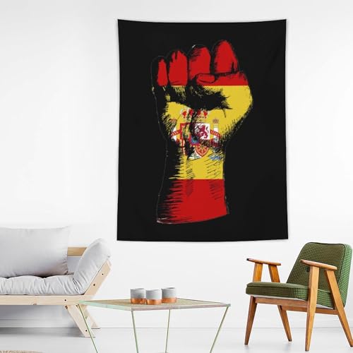 Tapiz vertical de la bandera de España para decoración textil de interior 3