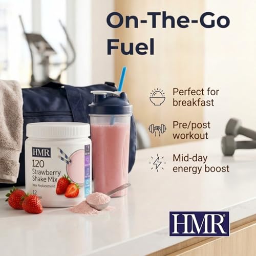Image of HMR 120 Strawberry Meal Replacement Shake Powder, 12 Servings
