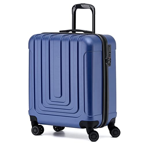 Flight Knight Premium Hard Shell Lightweight Cabin Suitcase - 8 Spinner Wheels - Built-in TSA Lock & USB Port - Luggage Approved for Airlines Including easyJet Large Cabin - 56x45x25cm