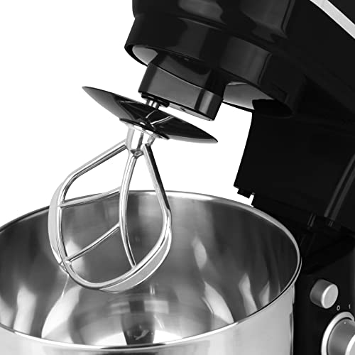 Küchenmaschine 1200W mit Farbwahl Rührmaschine Spritzschutz Knetmaschine Rührhaken Knethaken Schneebesen Teigmaschine 6… – Bild 6