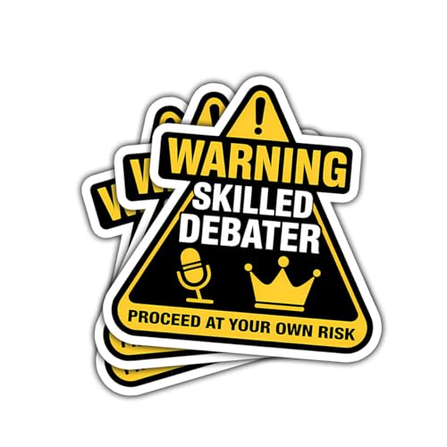 Calcomanías de debate con citas de vinilo impermeables para el equipo de discurso 2