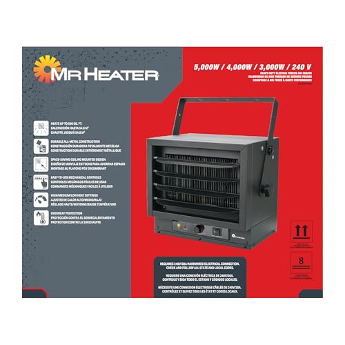 5,000/4,000/3,000W 240V Ceiling Mount Garage Utility Heater by Mr. Heater - Image 6