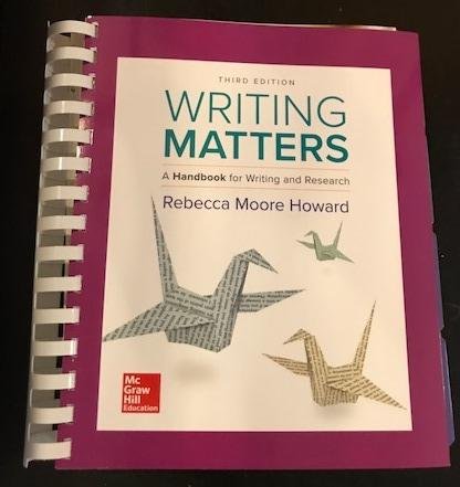Writing Matters 1260694089 Book Cover