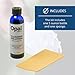 GE Profile Opal | Cleaning Supplies Kit for Opal Nugget Ice Maker | Ice Machine Cleaner Kit Includes (1) 5 oz Bottles of Cleaning Solution, (1) Cleaning Cloth,Green