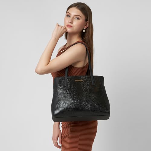 Image of Caprese Vani Large Satchel Bag for Women with Multiple Compartments for Organization and Comfort | Stylish, Durable, and Spacious Interior Shoulder Bag for Work, Travel, and Everyday Use