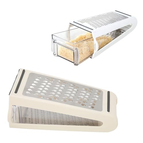 Rallador doble cara con contenedor Alomejor 22x13.5x8.5 cm miniatura 2