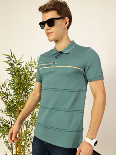 Image of Thomas Scott Men's Regular Fit Half Sleeve Polo Collar T-Shirt