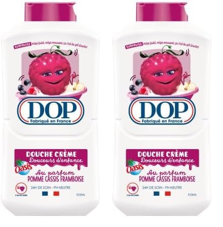 DOP Douche crème au parfum Pomme Cassis Framboise 310ml (Lot de 2)