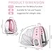 PETSWEET Cat Backpack Carrier, Back Expandable Pet Backpack with Bubble Window, Airline Approved Pet Travel Bag for Small/Medium Cats & Puppies, Hiking, Camping, Outdoor Use (Pink)