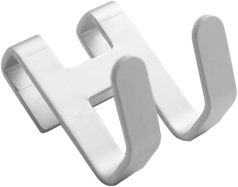 10PCS Space Aluminum Metal Shower Frameless Glass Door Hook No Hole Storage Rack Bathroom Accessories