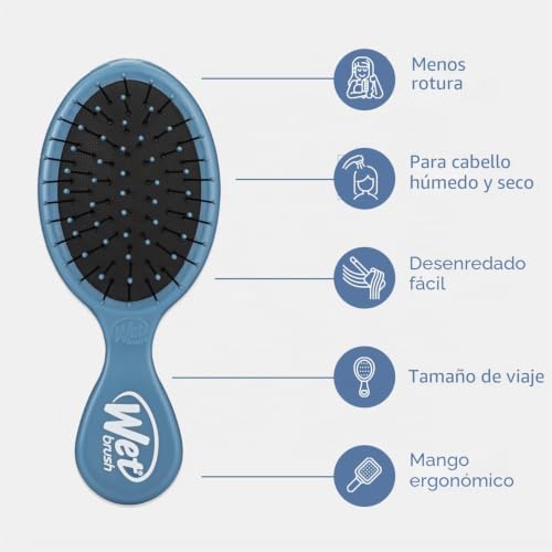 Wet Brush Cepillo para el pelo Mini Detangler desenredante de viaje 3