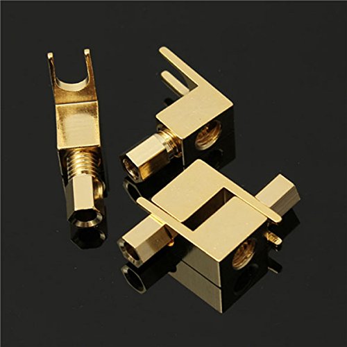 Tutoy 10-8Amg Vergoldeter Spaten Bananen Gabelstecker Für Mcintosh Fisher Eico Adapter