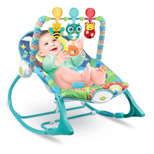 Maxi baby Cadeira de Descanso e Balanco Funtime Coruja, (Até 18 kgs), Multicolorida