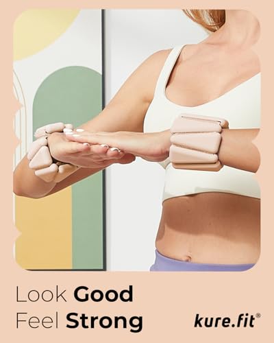 Image of Pilates Weight | Wrist & Ankle Weights for Women | Weighted Bangles | 1LB / 2LB Each (Set of 2)