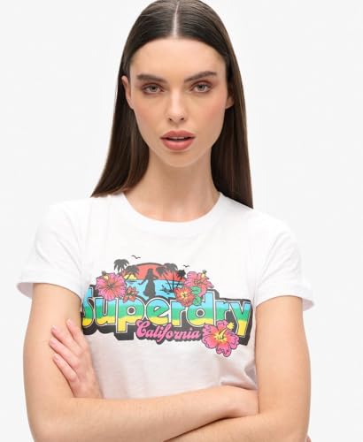T shirt femme Superdry Cali Sticker - vue 4