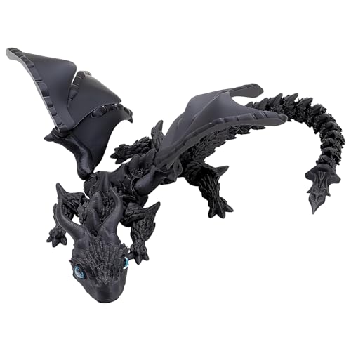 Grand œuf de dragon 3D noir de 40 cm, cadeau idéal pour Noël