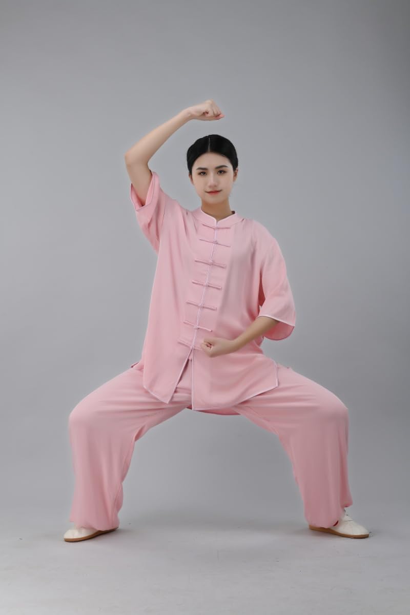 HEARTTOUCH Unisex Tai Chi Uniform Cotton Kung Fu Clothing Qi Gong Martial Arts Wing Chun Shaolin Training Cloths