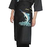 Korean Cuisine Japanese Sushi Aprons Chef Waist Apron Server Apron Restaurant Apron, 01