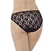 Vanity Fair Women's Illumination String Bikini Panty 18108, All Over Lace Black, X-Large/8