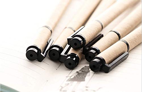 Conjunto de 10 canetas de tinta gel 0,5 mm caneta esferográfica de ponta fina média canetas ecológic