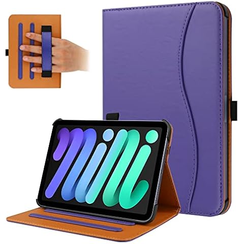 FANRTE Case for New iPad Mini 6 2021 (6th Generation), Premium PU Leather Folio Stand Smart Protective Cover, Multi-Viewing Angles and Auto Wake & Sleep Function for iPad Mini 6th Gen 8.3 Inch(Purple) Cover