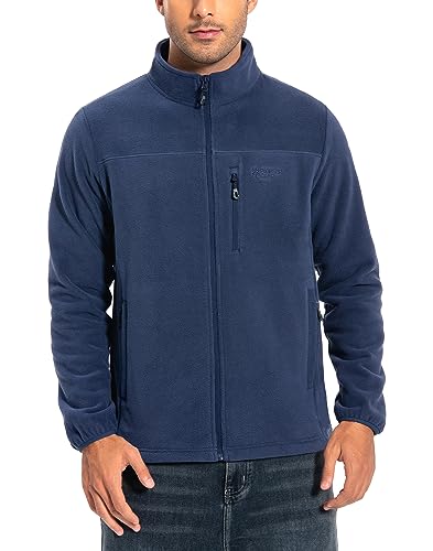 Herren Fleecejacke Ohne Kapuze - Stehkragen Mit 1/4 Reißverschluss Basic