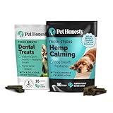 Pet Honesty Dental Health Fresh Sticks and Hemp Calming Fresh Sticks (16ct & 30 ct)