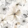 ILHIIOR White Floral Peel and Stick Wallpaper - Boho Vintage Leaf Pattern - Removable Self-Adhesive for Cabinets & Walls - 17.5''x393''