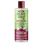ORS Olive Oil Heat Protection Hair Serum infused with Coconut Oil for Restorative Shine - 6 ounces (Pack of 1)