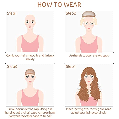 Hsthe Sea Pack of 12 Wig Cap Wig Caps Nylon Wig Caps Nylon Hair Net Stretchy Elastic Net Wig Net for Men and Women (Skin Color) - Image 4