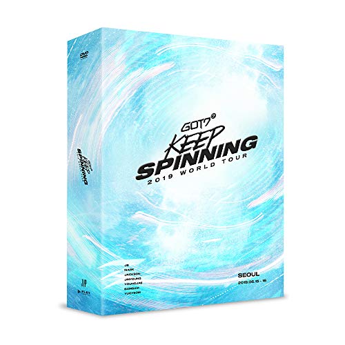 JYP Entertainment GOT7 - GOT7 2019 World Tour u0091Keep Spinningu0092 in Seoul DVD+Extra Photocards Set