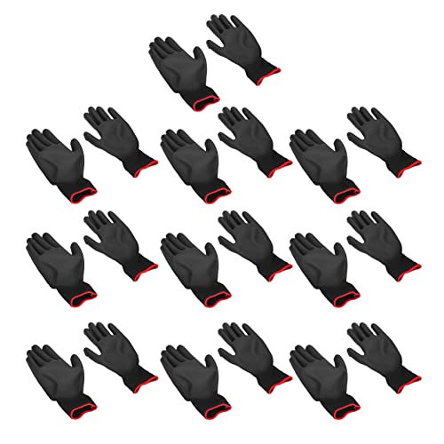 Guantes resistentes al desgaste Cryfokt con revestimiento de PU negro de seguridad