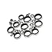 KJAOYU Complete Fishing Gear Upgrade: 45-Piece Stainless Steel and Ceramic Fishing Rod Guides Line Rings Set with Top Tips - Ideal for Rock Casting Enthusiasts