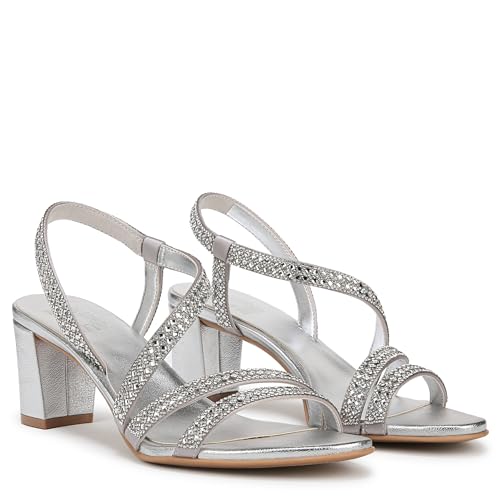 Naturalizer Women's Vanessa3 Heeled Sandal Silver Satin 12 W by Naturalizer - Used condition - Image 7