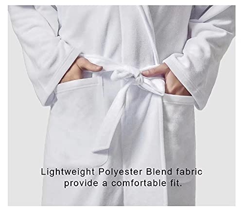 Afpanqz Men'S Novelty Bathrobe Sleepwear Funny Pizza Print Bathrobe Full-Length Long Sleeves Shawl Collar Comfortable Luxurious Kimono Robes Lounge Robes Medium Sleepwear Robe Big And Tall thumb #3