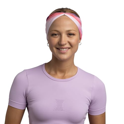 BUFF®| Stirnbänder CoolNet UV® Ellipse Männlich Weiblich Erwachsene Komfortabel, UPF50 Schutz, Sport, Stretch, Recyceltes Material, Qualität, Temperaturregulator, Einheitsgröße, Pourpre