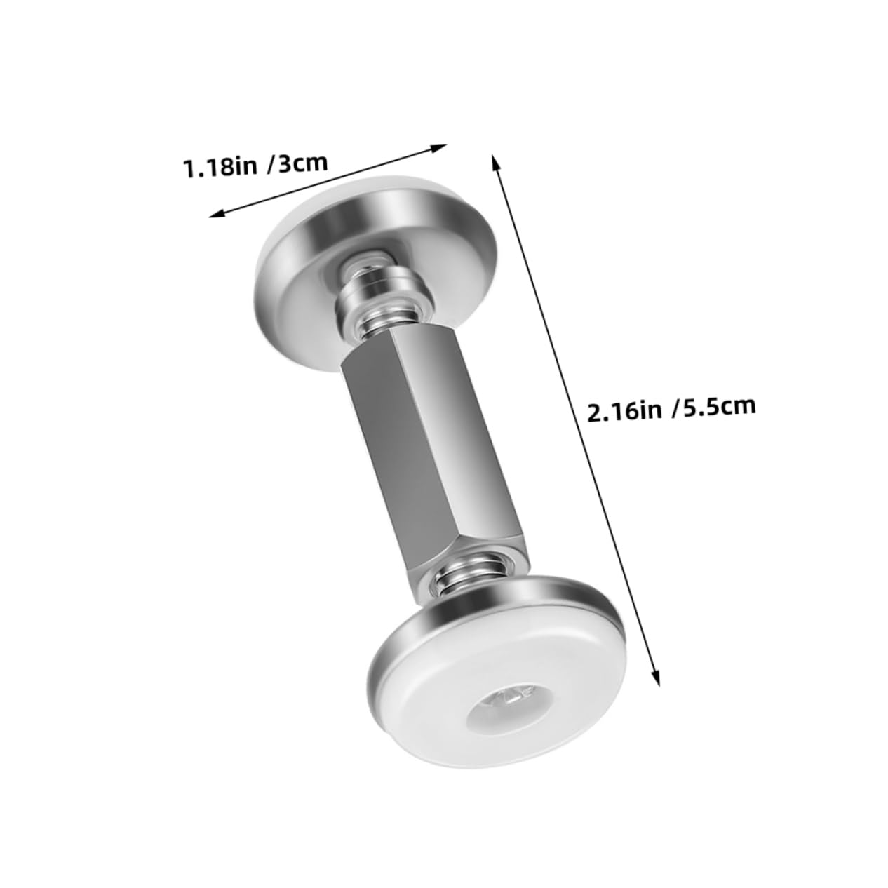 GRIRIW 2Pcs Adjustable Headboard Stoppers Metal Bed Frame Stabilizers for Wall Protection Shake Tool for Compatible with Various Bed Frames No Drilling Required