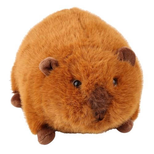 Guinea Pig Stuffed Animal, Cute Stuffed Animals Plush Toys for Kids Girls Girlfriend, 10 Inches Soft Chubby Hugging Throw Pillow Guinea Pig Toys Gifts for Birthday Valentine Christmas Room Decor Brown