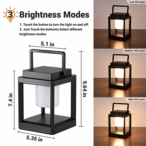 Letry LE07 Outdoor Table Lamp, Brightness Led Nightstand Lantern thumb #1